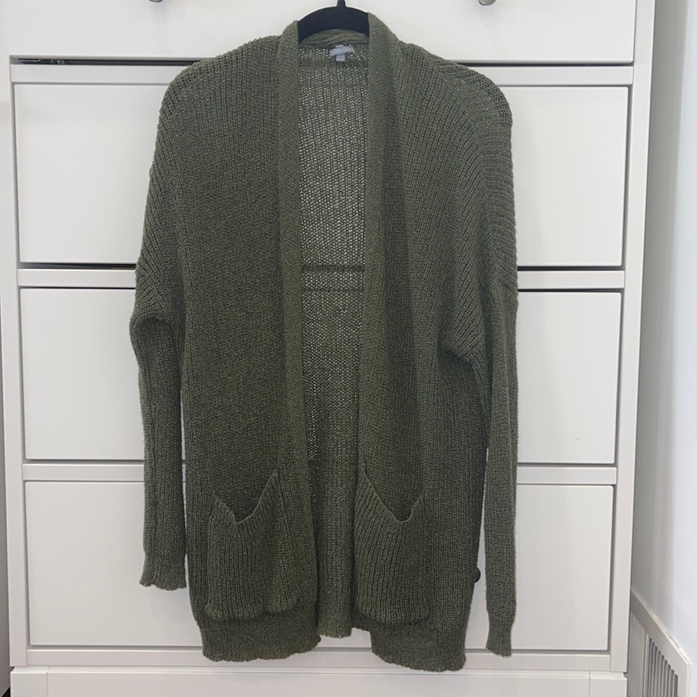 Green Knit Cardigan